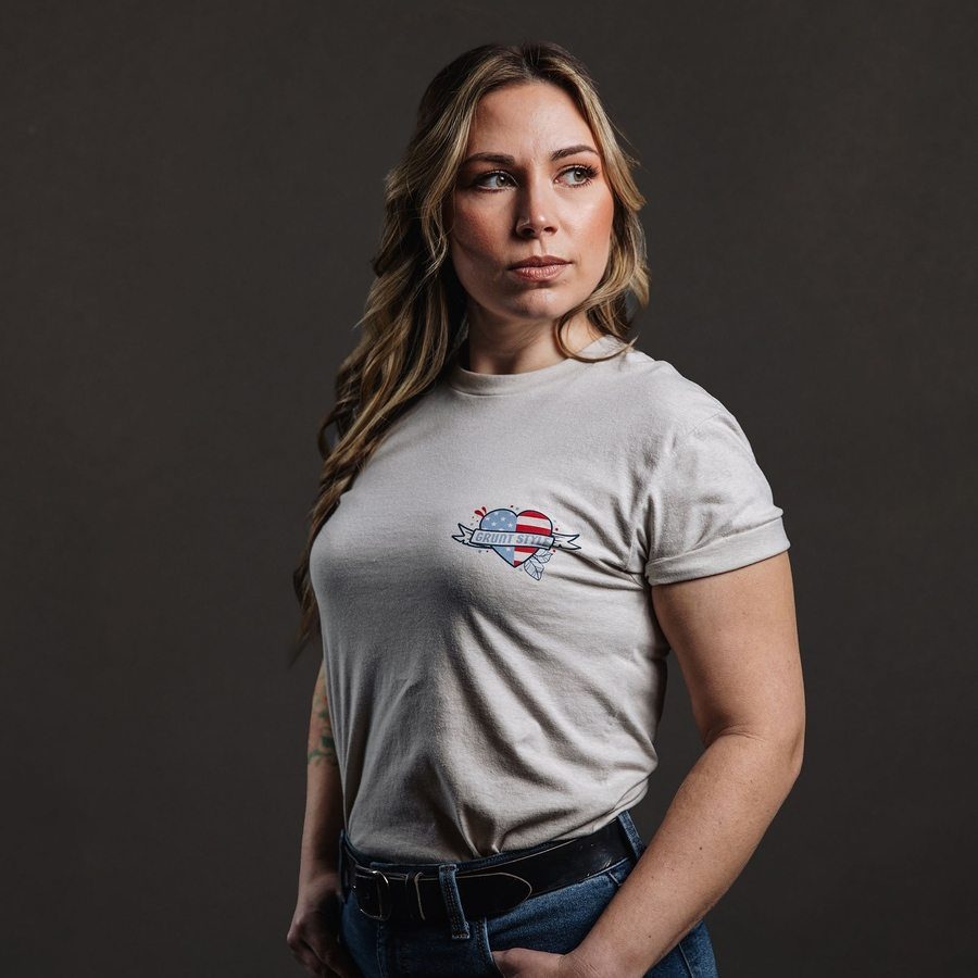 Women's One Flag Boyfriend Fit T-Shirt - Sand