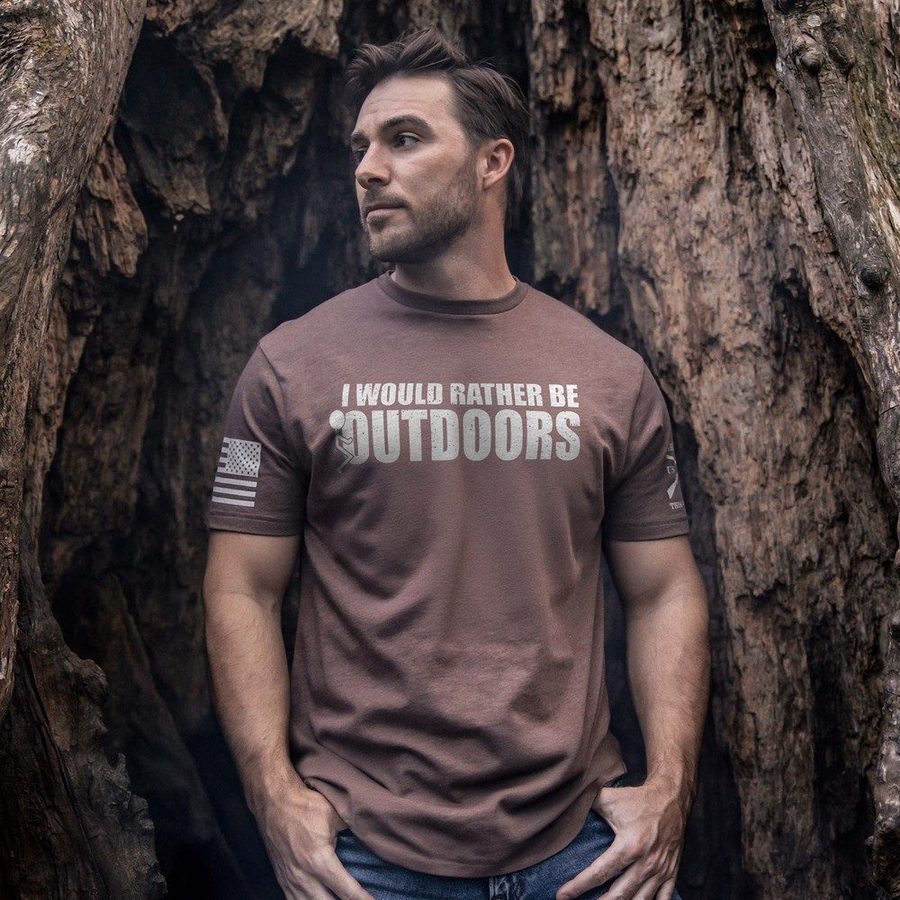 I Would Rather T-Shirt - Heather Brown