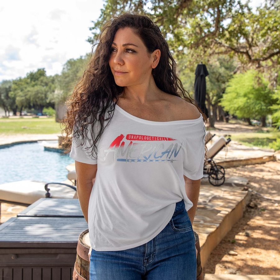 Women's Unapologetically American Slouchy T-Shirt - White