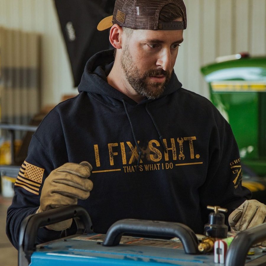I Fix Sh*t Hoodie - Black