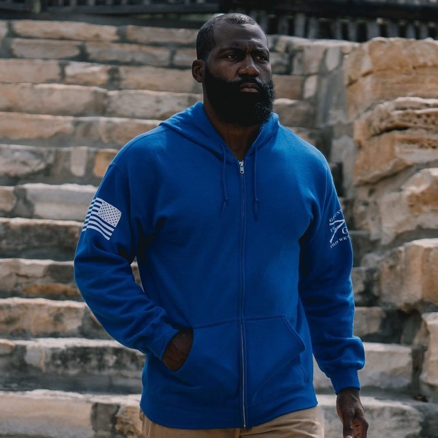 Basic Full-Zip Hoodie - Royal