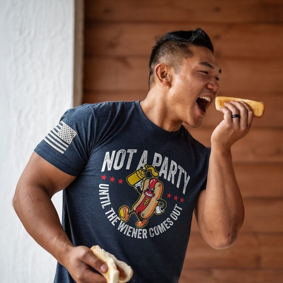 Wiener Party T-Shirt - Midnight Navy