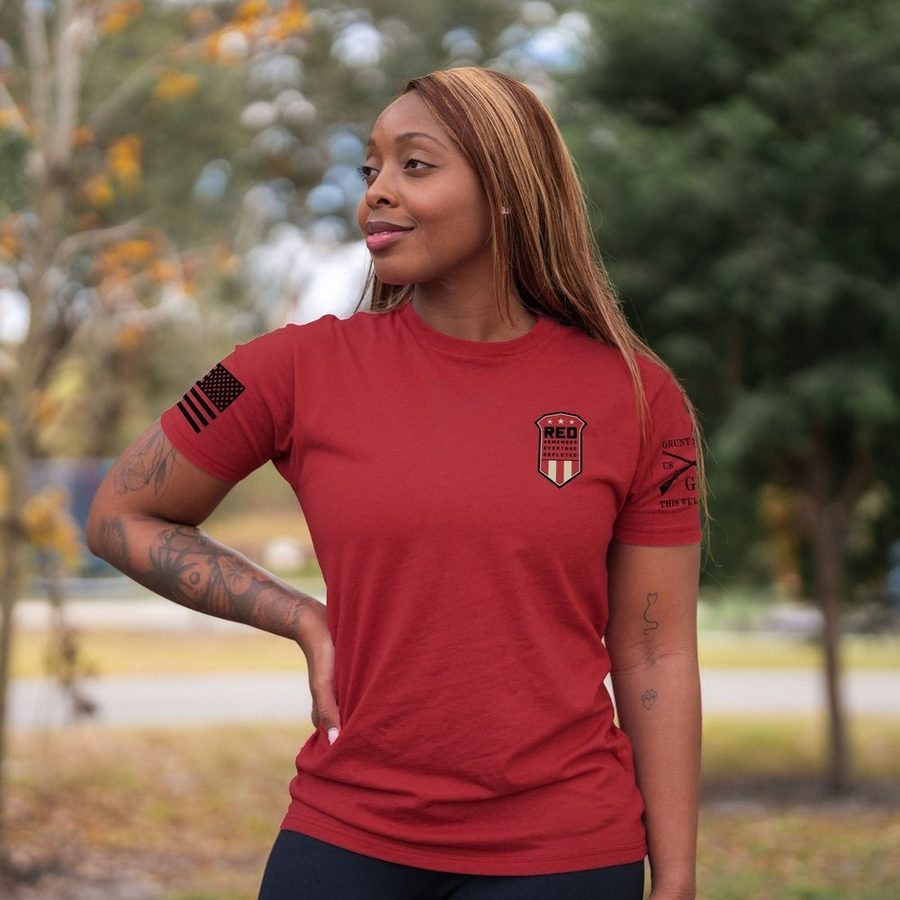 Women's Mission RED Boyfriend Fit T-Shirt - Red
