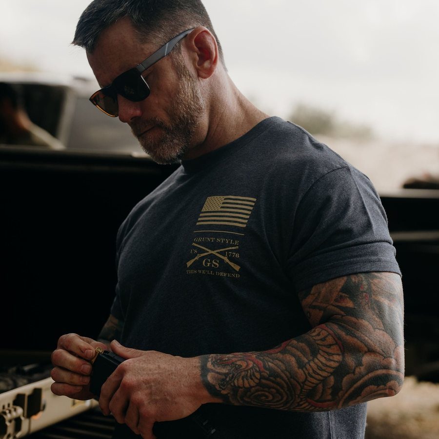 Rifle Flag 2.0 T-Shirt - Charcoal