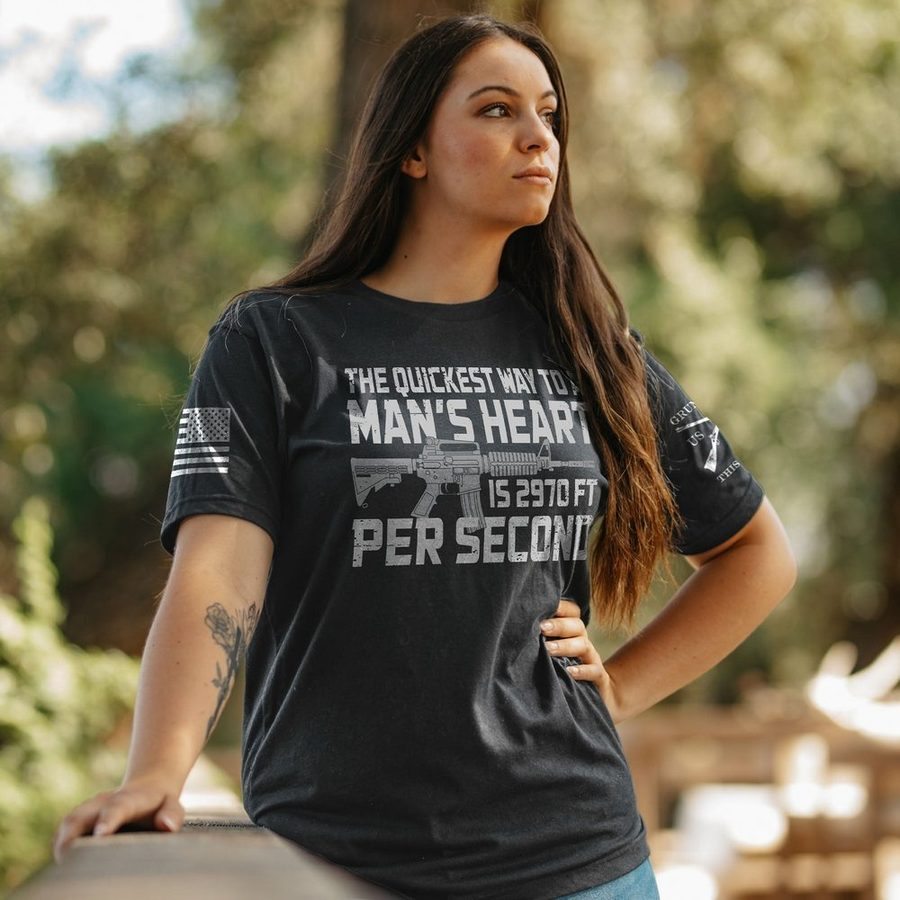 Women's Way To A Heart Boyfriend Fit T-Shirt - Charcoal
