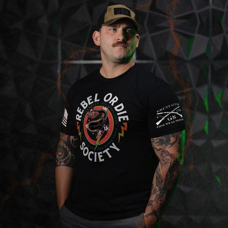 Rebel Or Die T-Shirt - Black