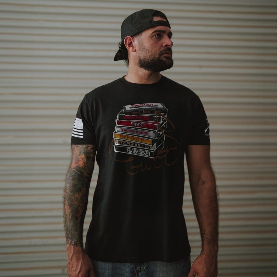 Combat Mix T-Shirt - Black