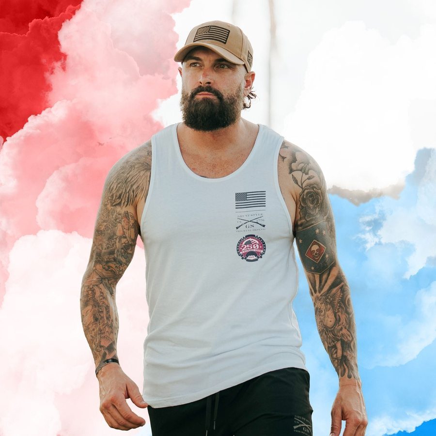250th Commemorative Tank - White
