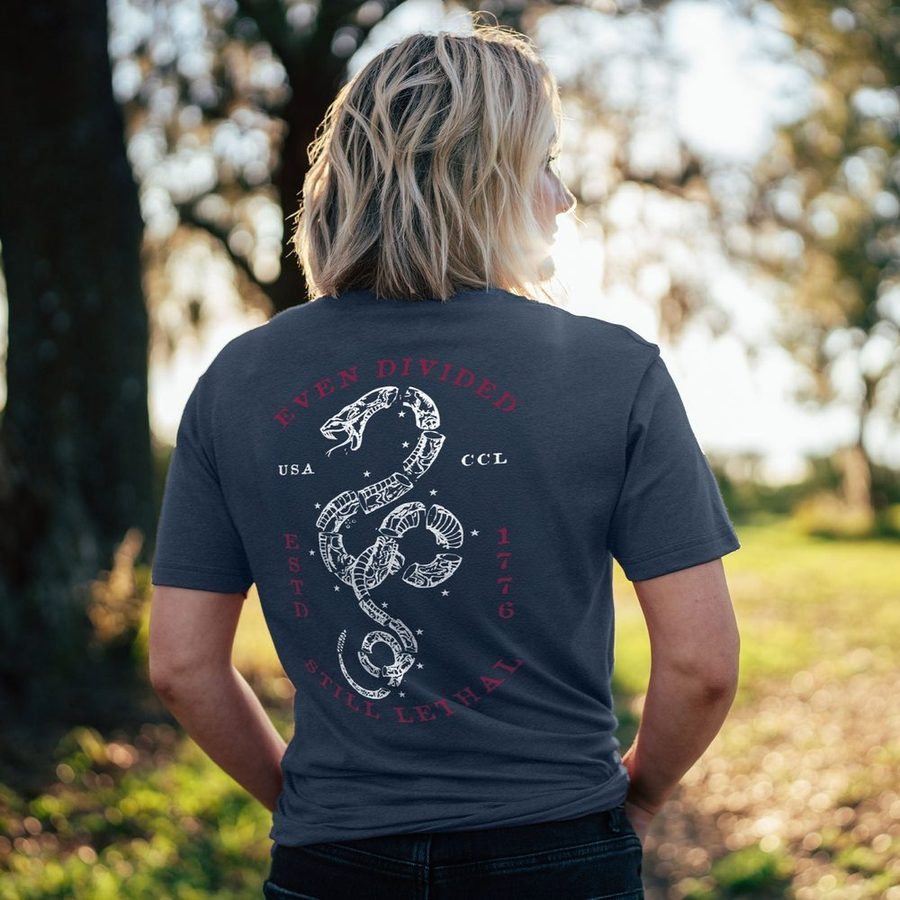 Women's Even Divided Boyfriend Fit T-Shirt - Midnight Navy