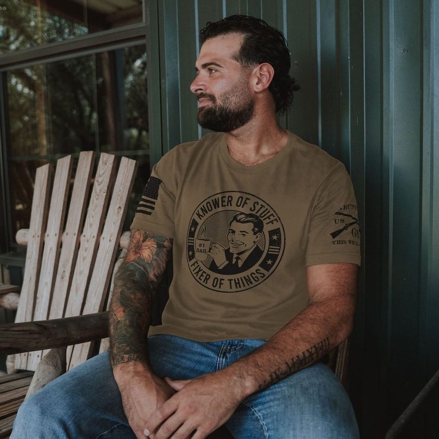 Knower of Stuff T-Shirt - Combat Green