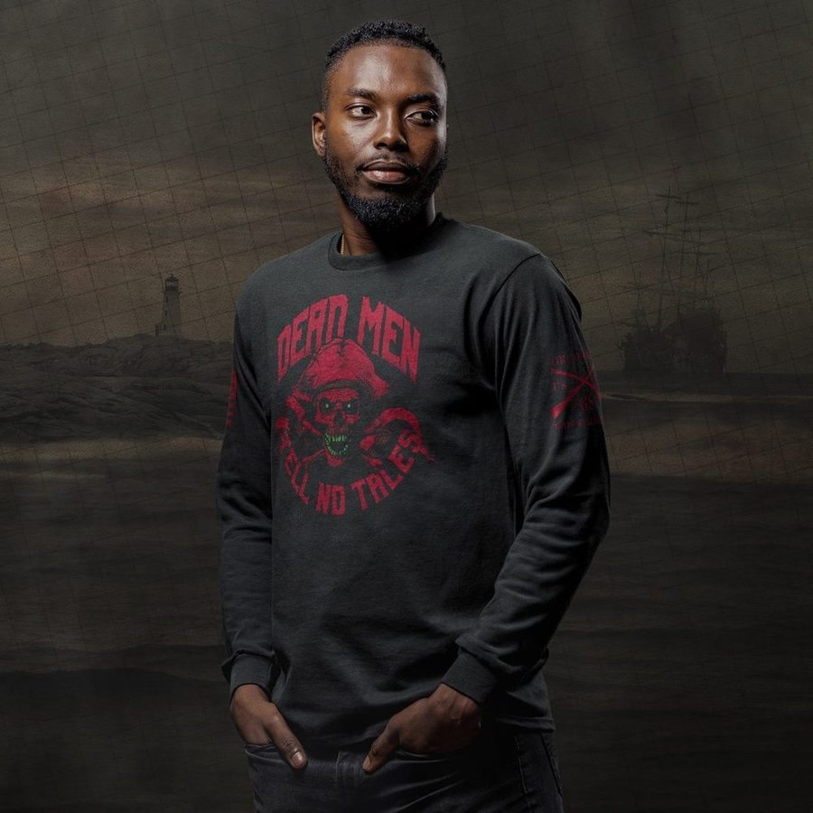 Dead Men Tell No Tales Long Sleeve - Black