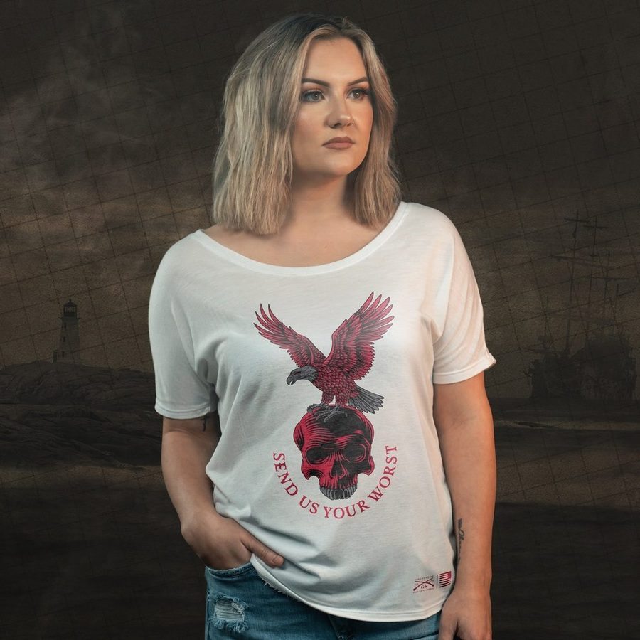 Women's Send Us Your Worst Slouchy T-Shirt - White