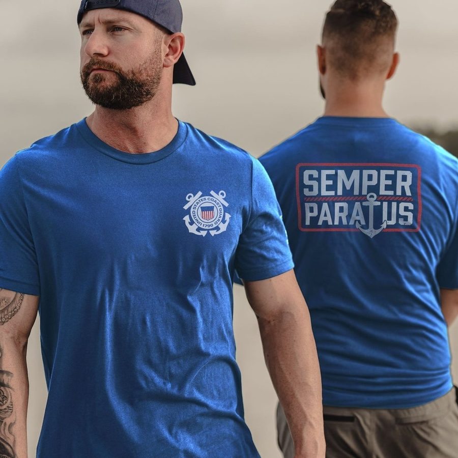 USCG - Semper Paratus T-Shirt - Royal