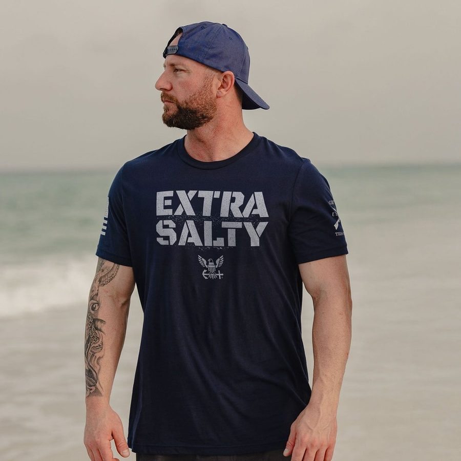 USN - Extra Salty T-Shirt - Navy