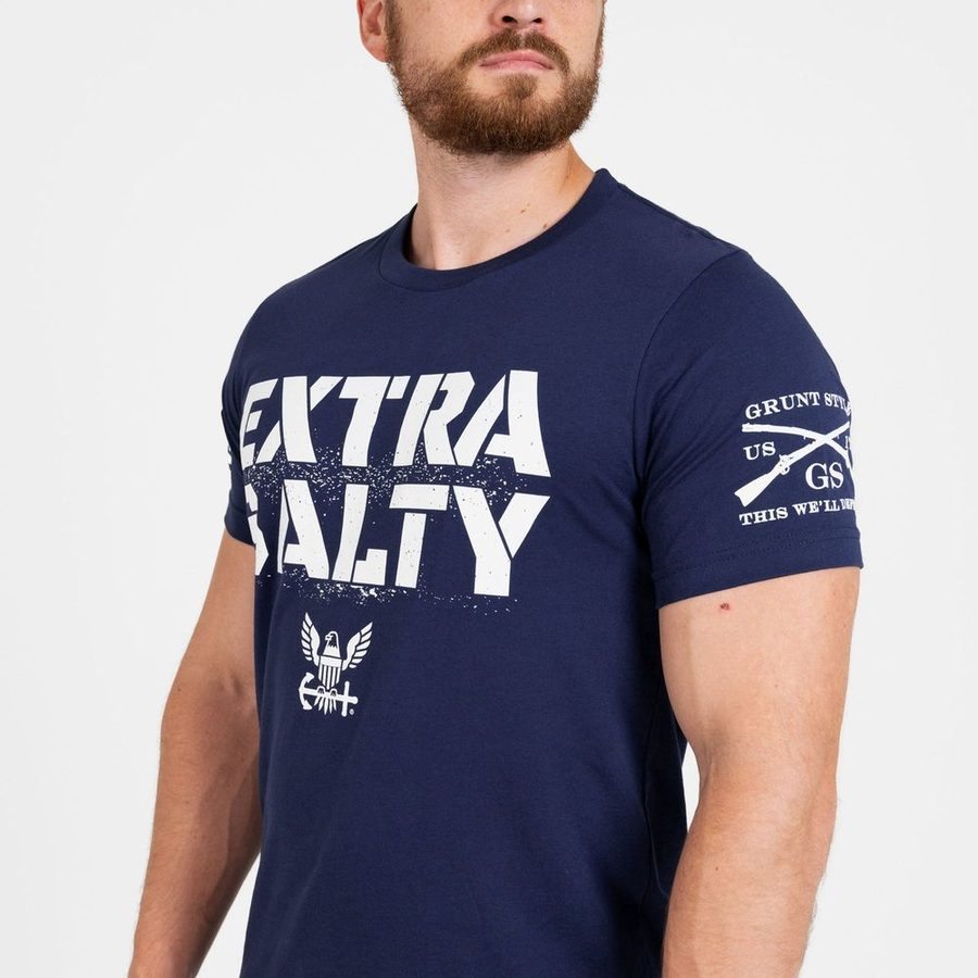 USN - Extra Salty T-Shirt - Navy