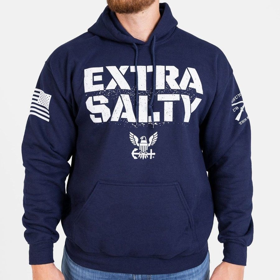 USN - Extra Salty Hoodie - Navy