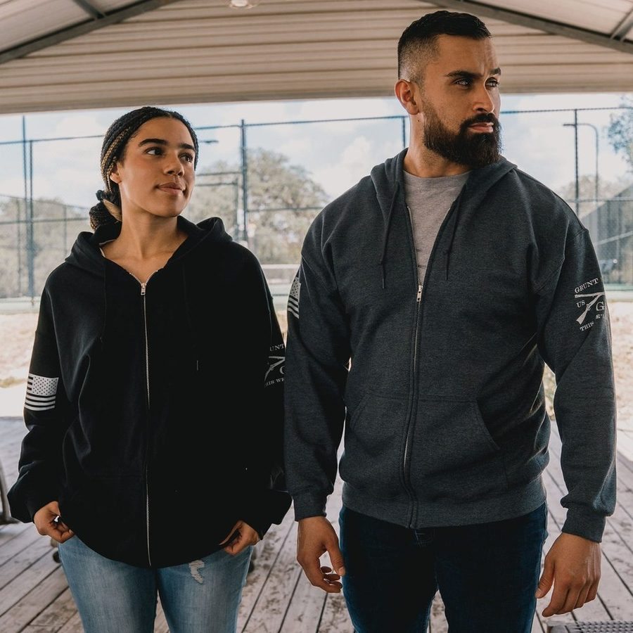 Basic Full-Zip Hoodie Zero Dark 2-Pack