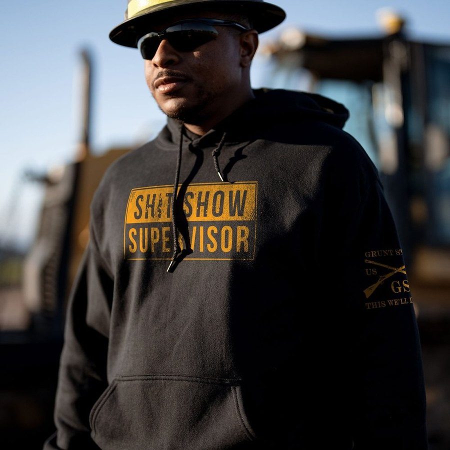 Sh*t Show Supervisor Hoodie - Black