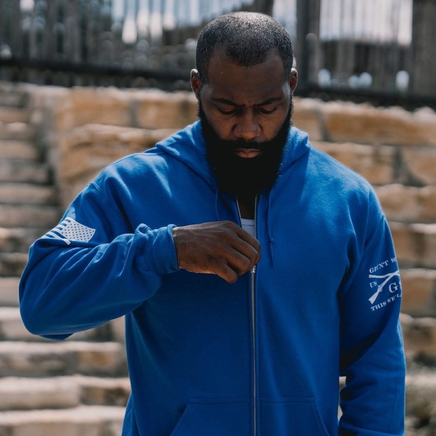 Basic Full-Zip Hoodie - Royal