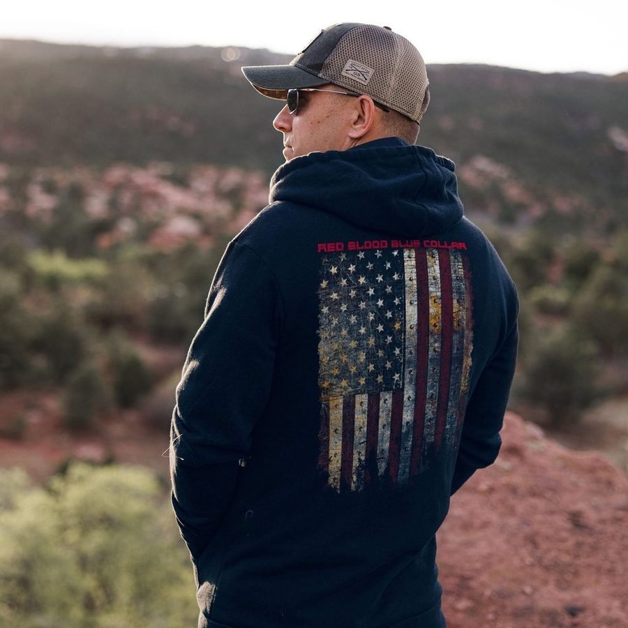 Red Blood Blue Collar™ Full-Zip - Navy