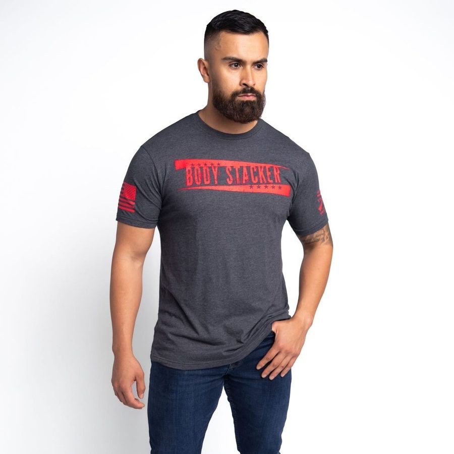 Body Stacker T-Shirt - Charcoal