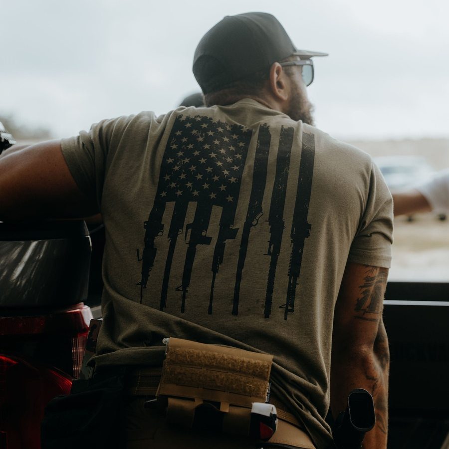 Rifle Flag 2.0 T-Shirt - Military Green