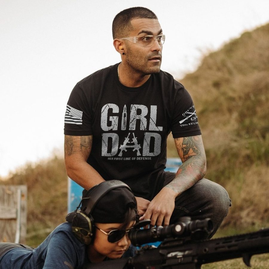 Girl Dad T-Shirt - Black