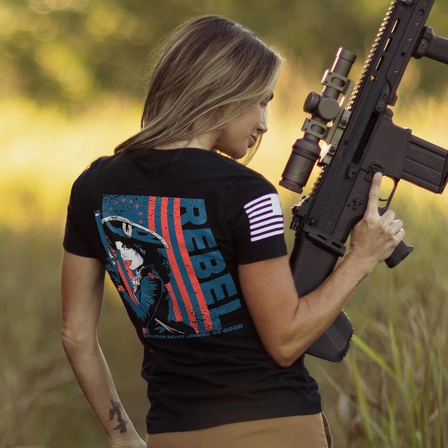 Women's Rebel Slim Fit T-Shirt - Black
