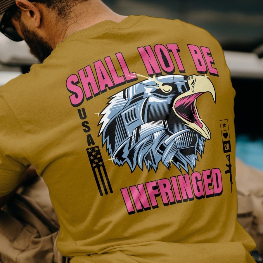 Steel Eagle T-Shirt - Gold