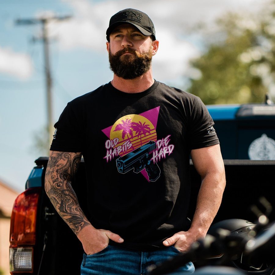 Old Habits Die Hard T-Shirt - Black