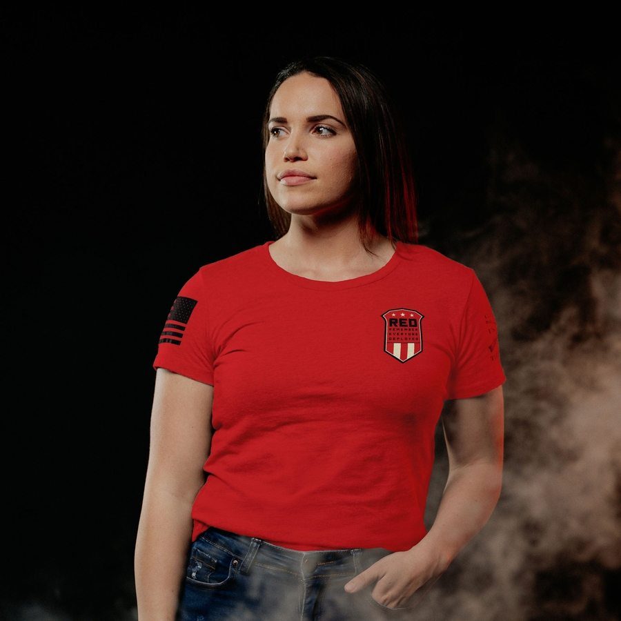 Women's Mission RED Slim Fit T-Shirt - Red