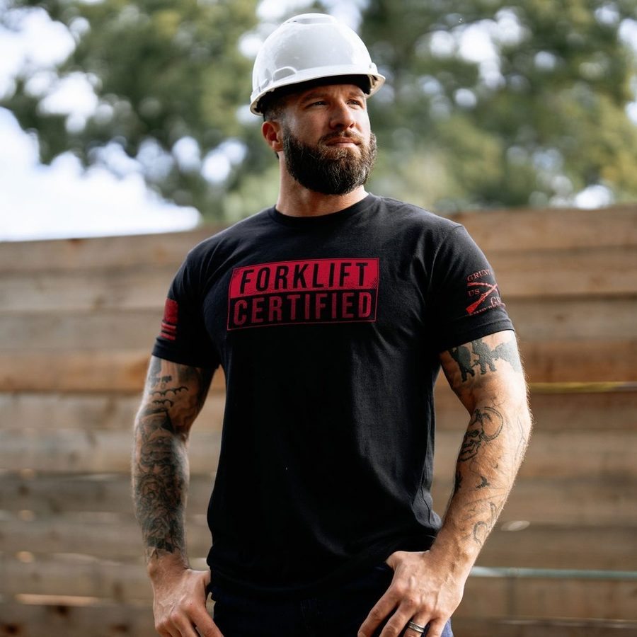 Forklift Certified T-Shirt - Black