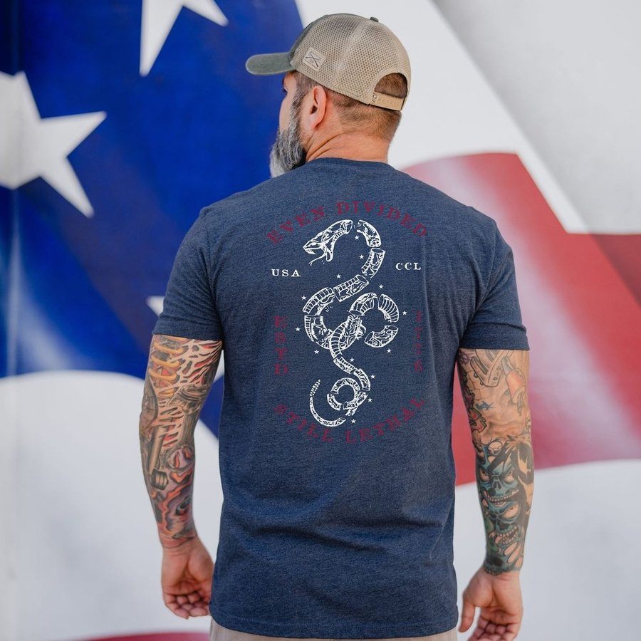 Even Divided T-Shirt - Midnight Navy