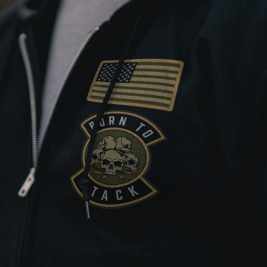Born To Stack Full-Zip Hoodie - Black