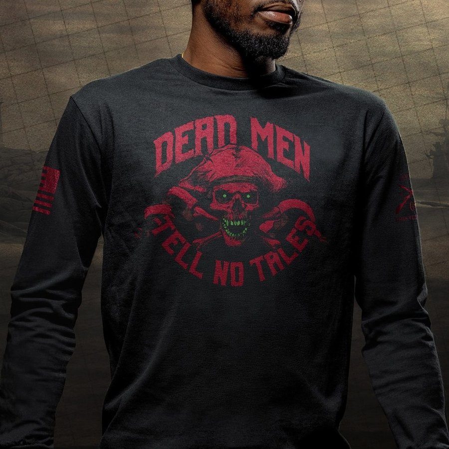 Dead Men Tell No Tales Long Sleeve - Black