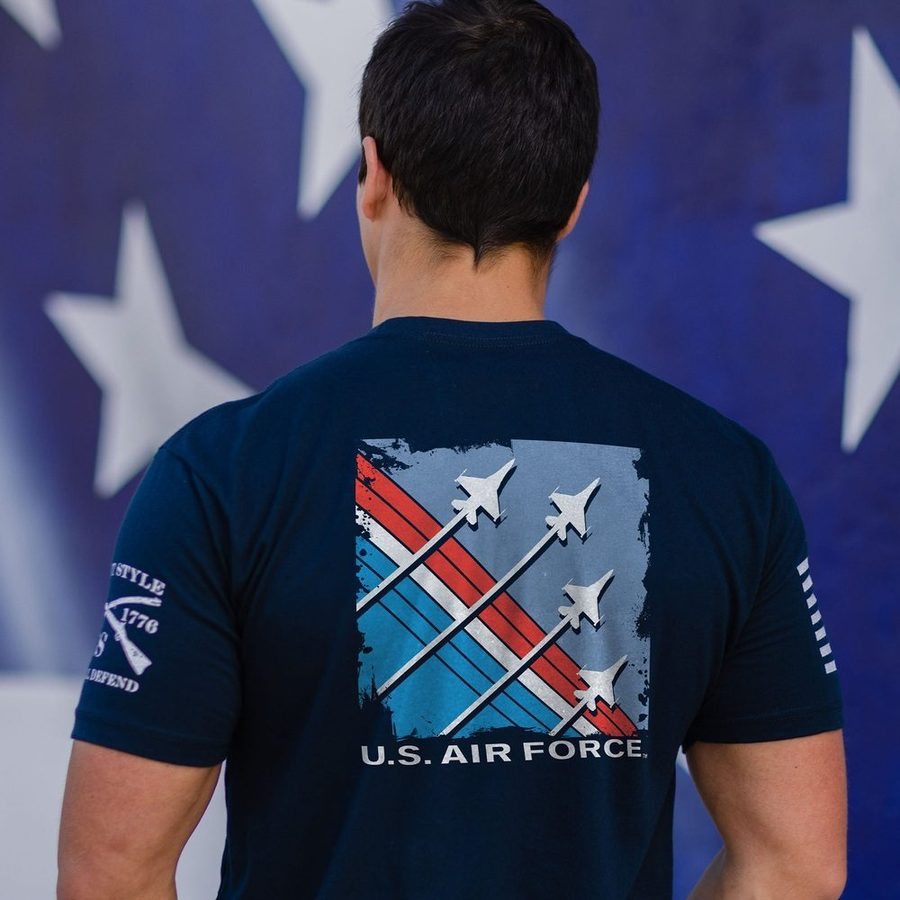 USAF - Finger-Four Formation T-Shirt - Midnight Navy