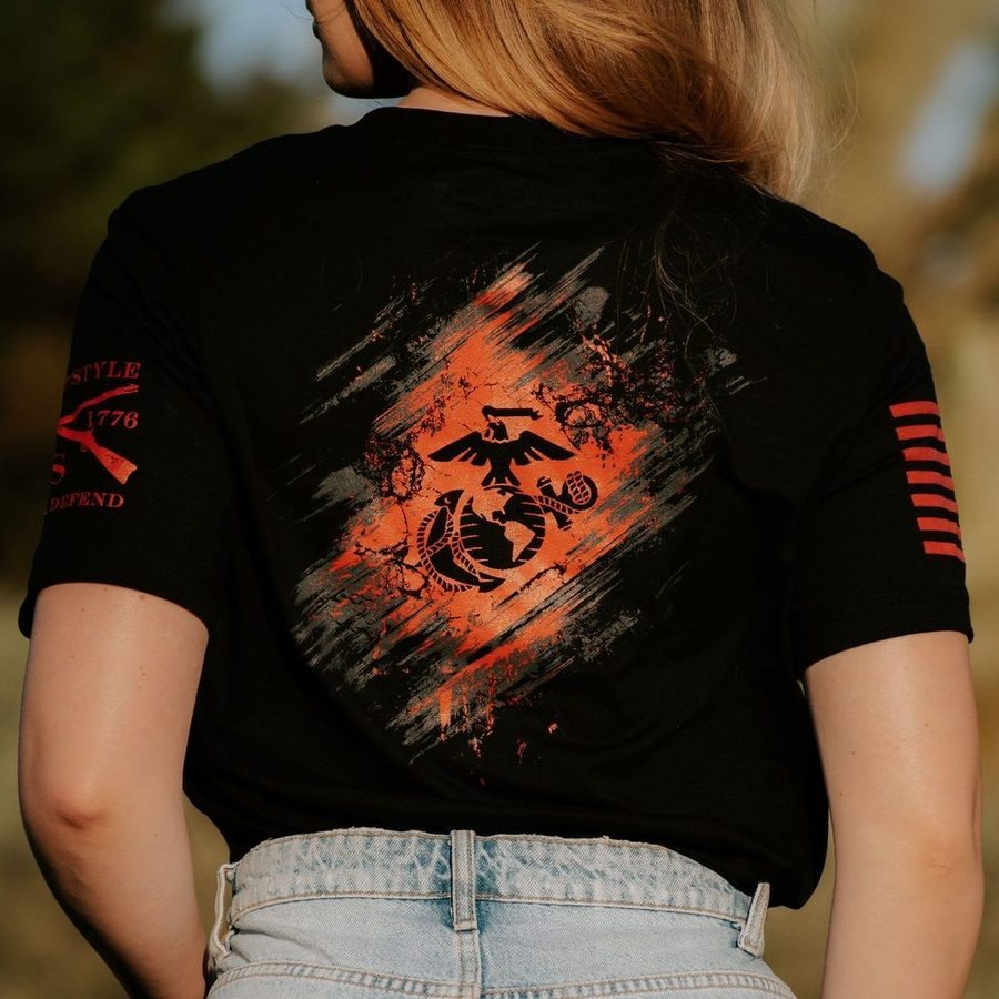 USMC - Bound In Blood T-Shirt - Black