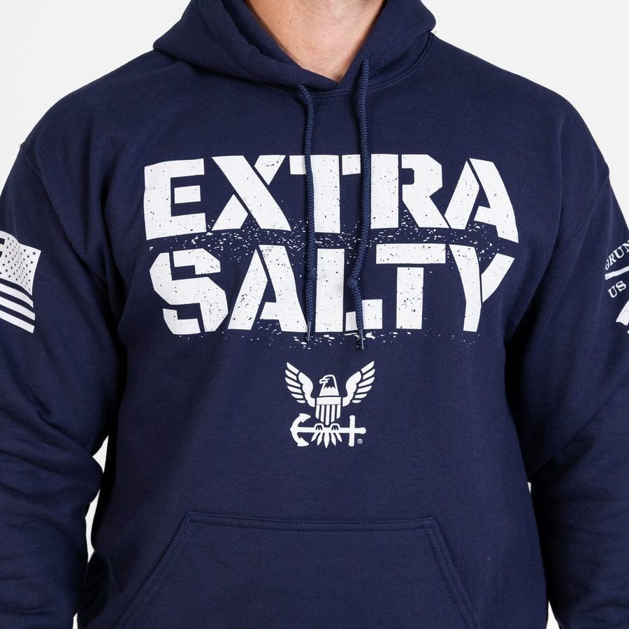 USN - Extra Salty Hoodie - Navy