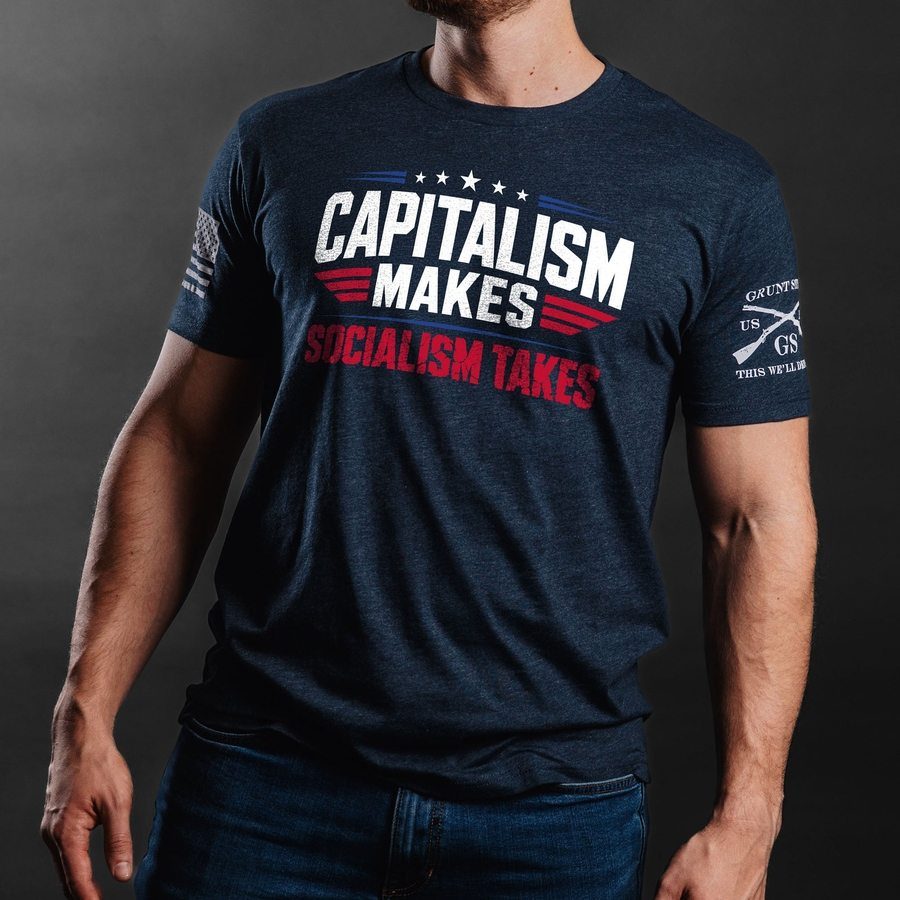 Capitalism Makes T-Shirt - Midnight Navy
