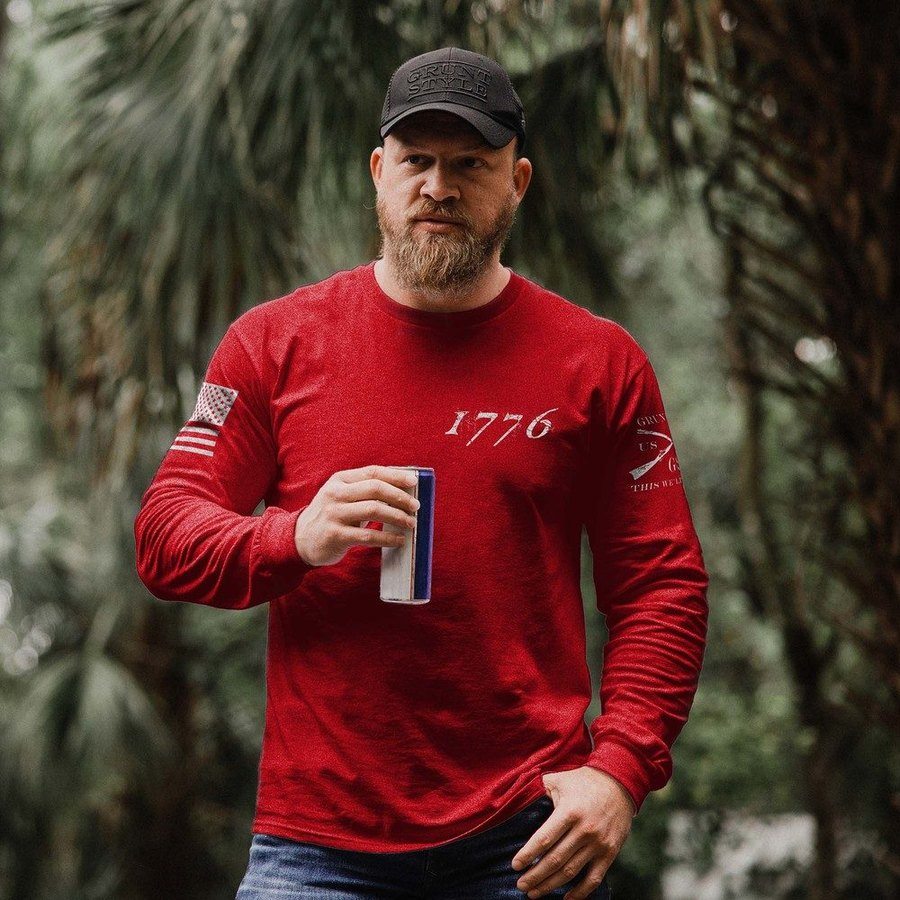 1776 Flag Long Sleeve - Red
