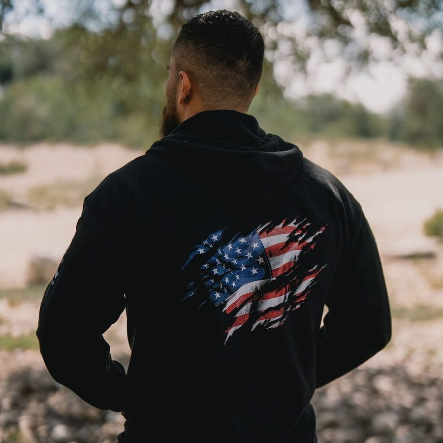 Still Standing Full-Zip Hoodie - Black
