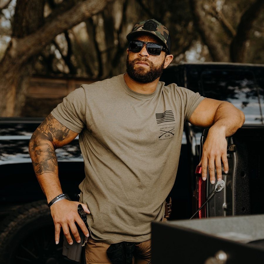 Rifle Flag 2.0 T-Shirt - Military Green