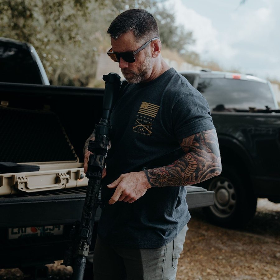 Rifle Flag 2.0 T-Shirt - Charcoal
