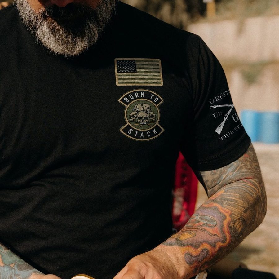 Born To Stack T-Shirt - Black