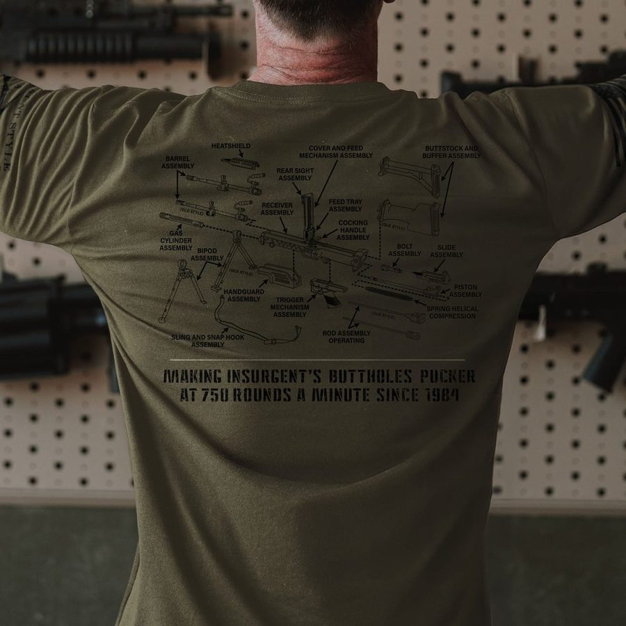 M249 T-Shirt - Military Green