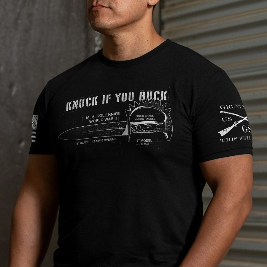 Knuck If You Buck T-Shirt - Black