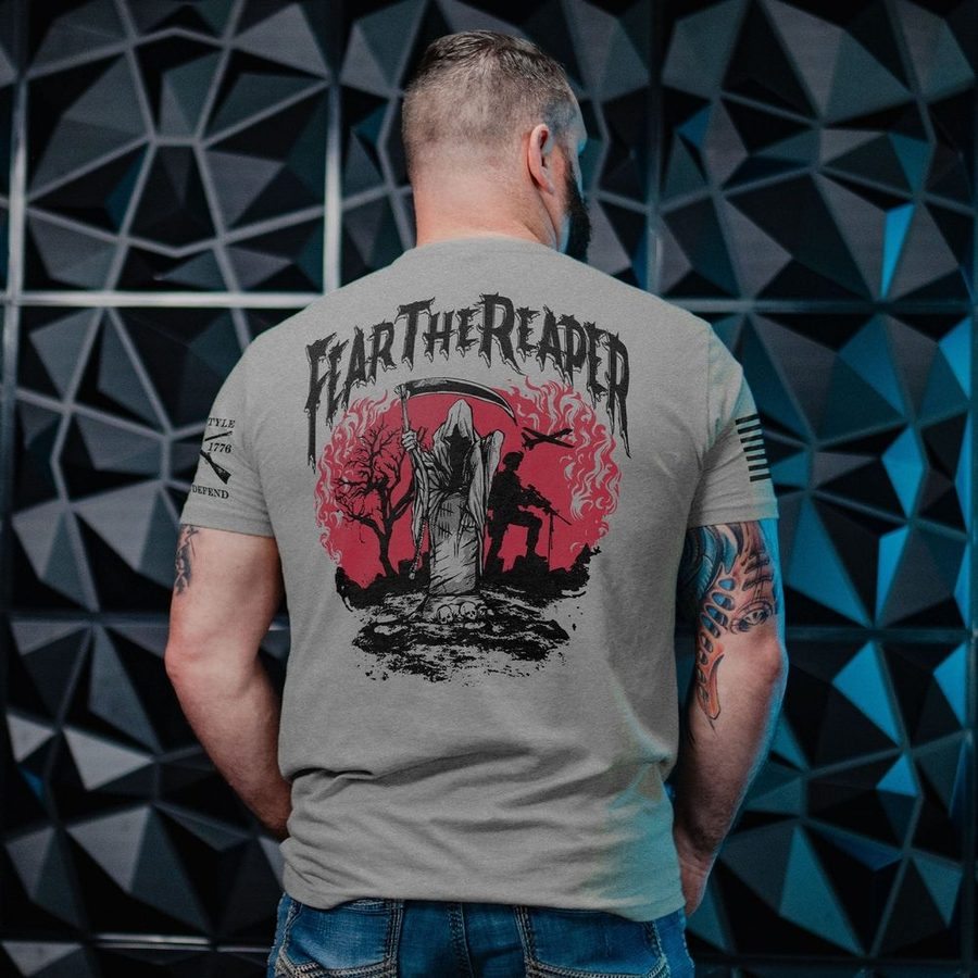 Fear The Reaper T-Shirt - Dark Heather Gray