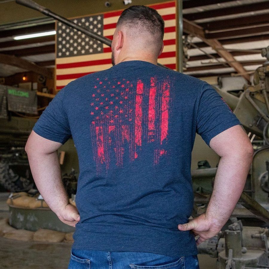 1776 Flag T-Shirt - Midnight Navy