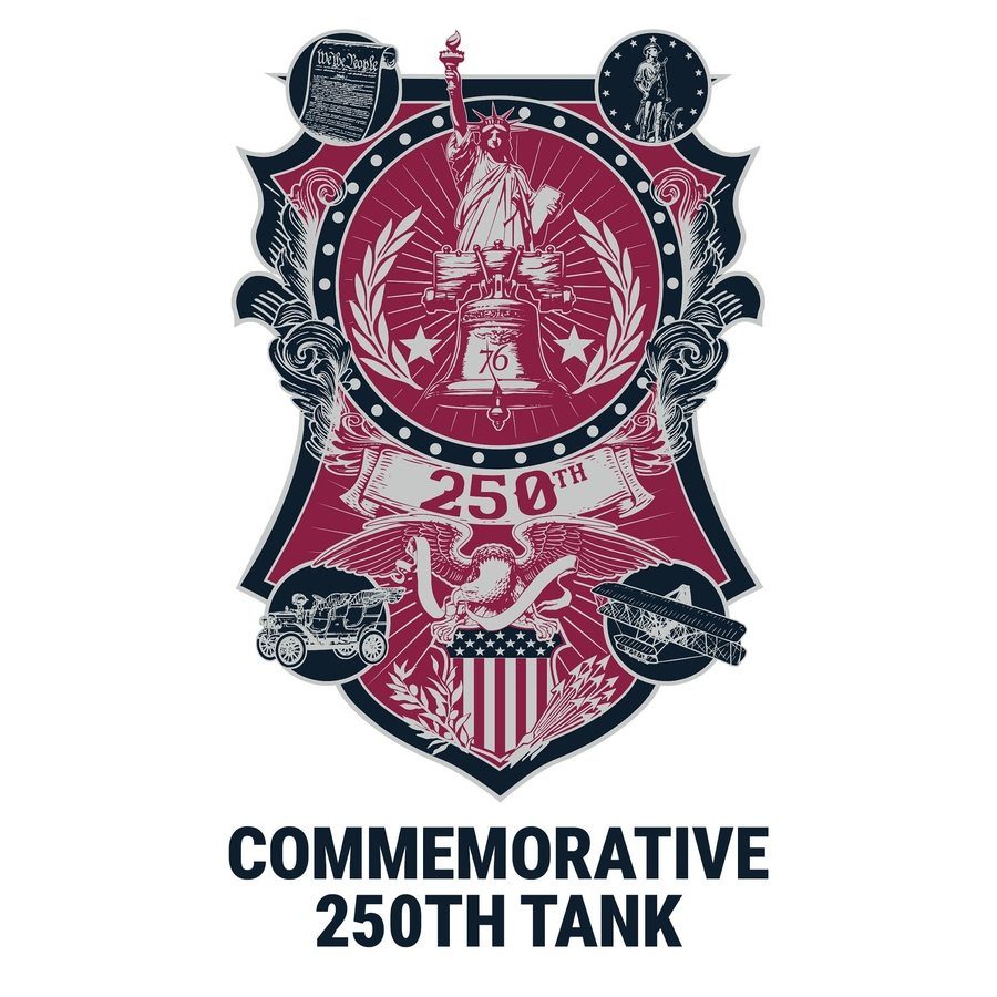 250th Commemorative Tank - White