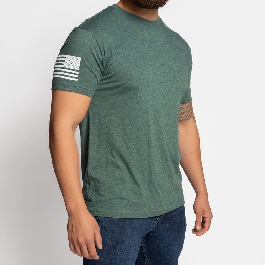 Basic T-Shirt - Heather Forest Green